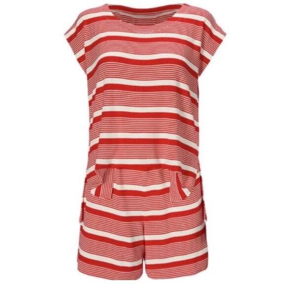 CAbi Red&White Stripe Leisure Playsuit Romper Sz.XL - Picture 5 of 16